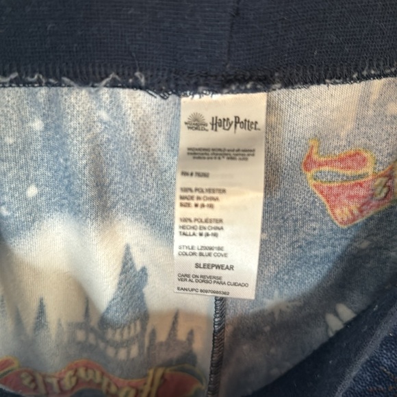 Harry Potter Hedwig Heading to Hogwarts Silky Fleece Lounge Pants Size M (8-10) - Picture 2 of 3